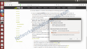 Download the ns3 package