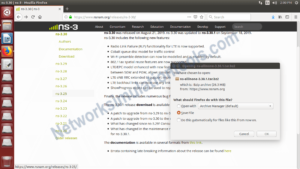 Installation and Downloading of NS3
