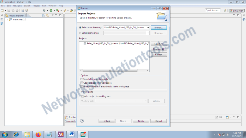 Omnet++ Projects with source code | How to open a project in omnet++ ...