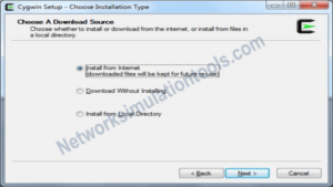 NS2 cygwin Install