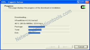 Cygwin Installation Progress