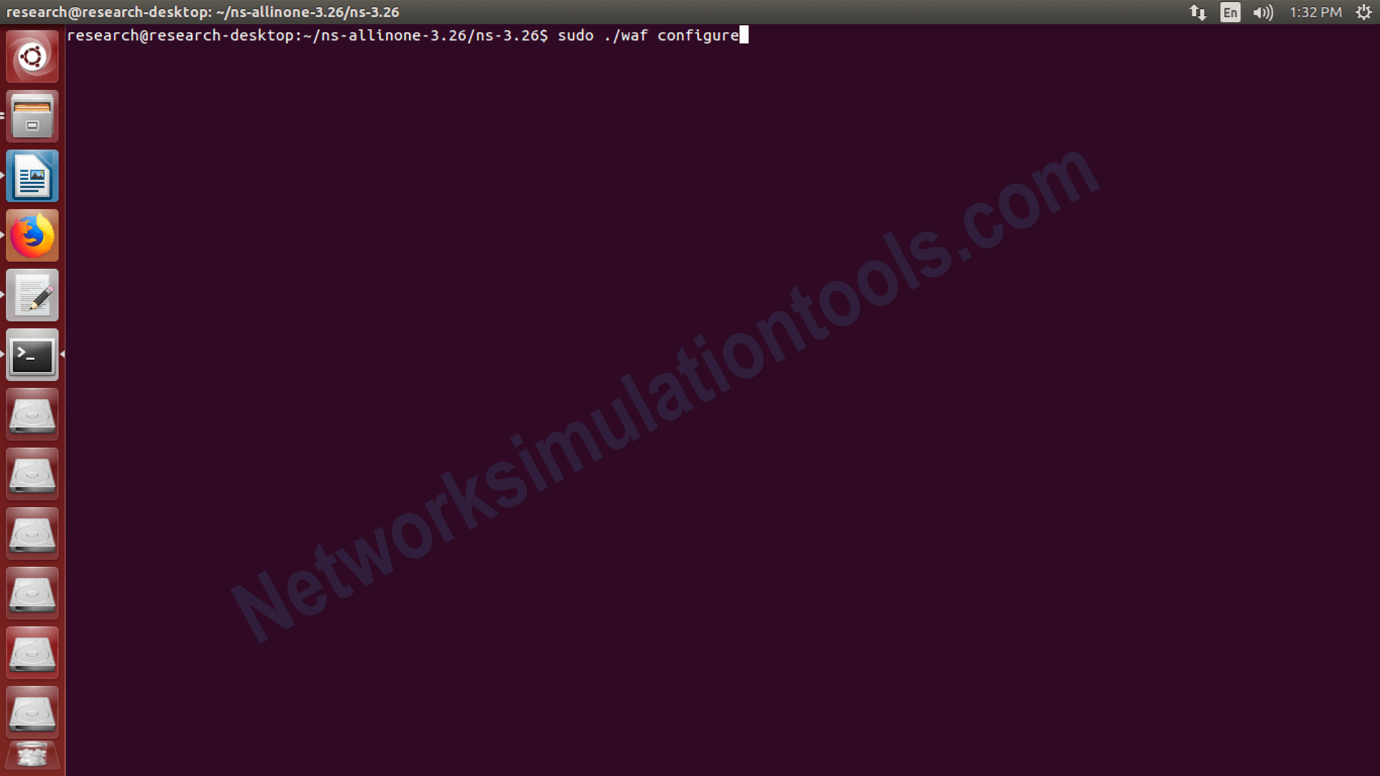 Configure the package NS-allinone installation location