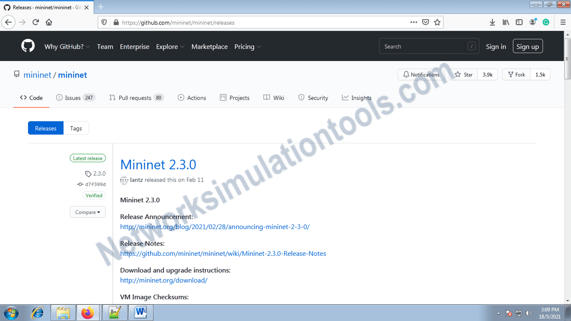 Mininet 2.3.0 Package