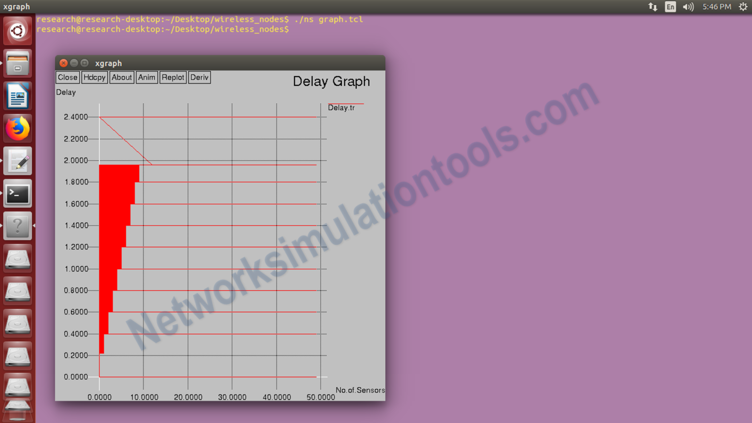 NS2 Code Tutorial | How to generate graph from trace file in NS2 ...