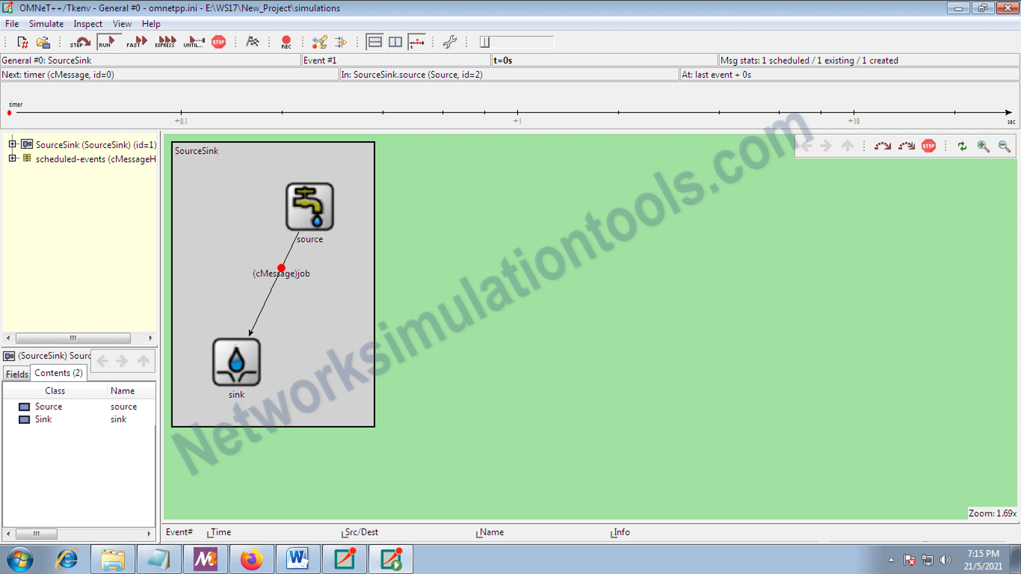Omnet++ simulation option