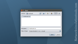Selection of Cooja Configuration File